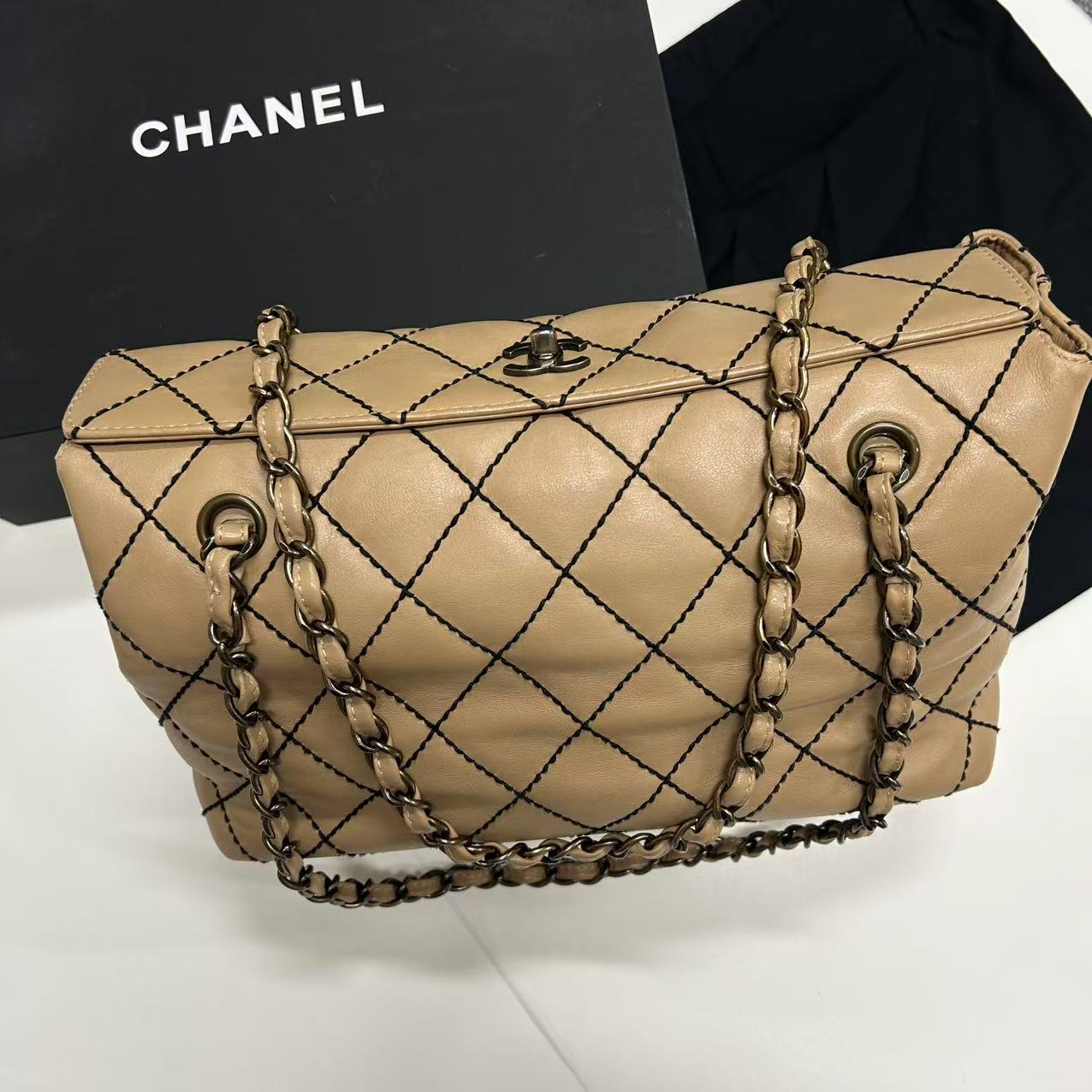 95新 Chanel/香奈儿 多多奢品/香奈儿孟买口盖托特包98新