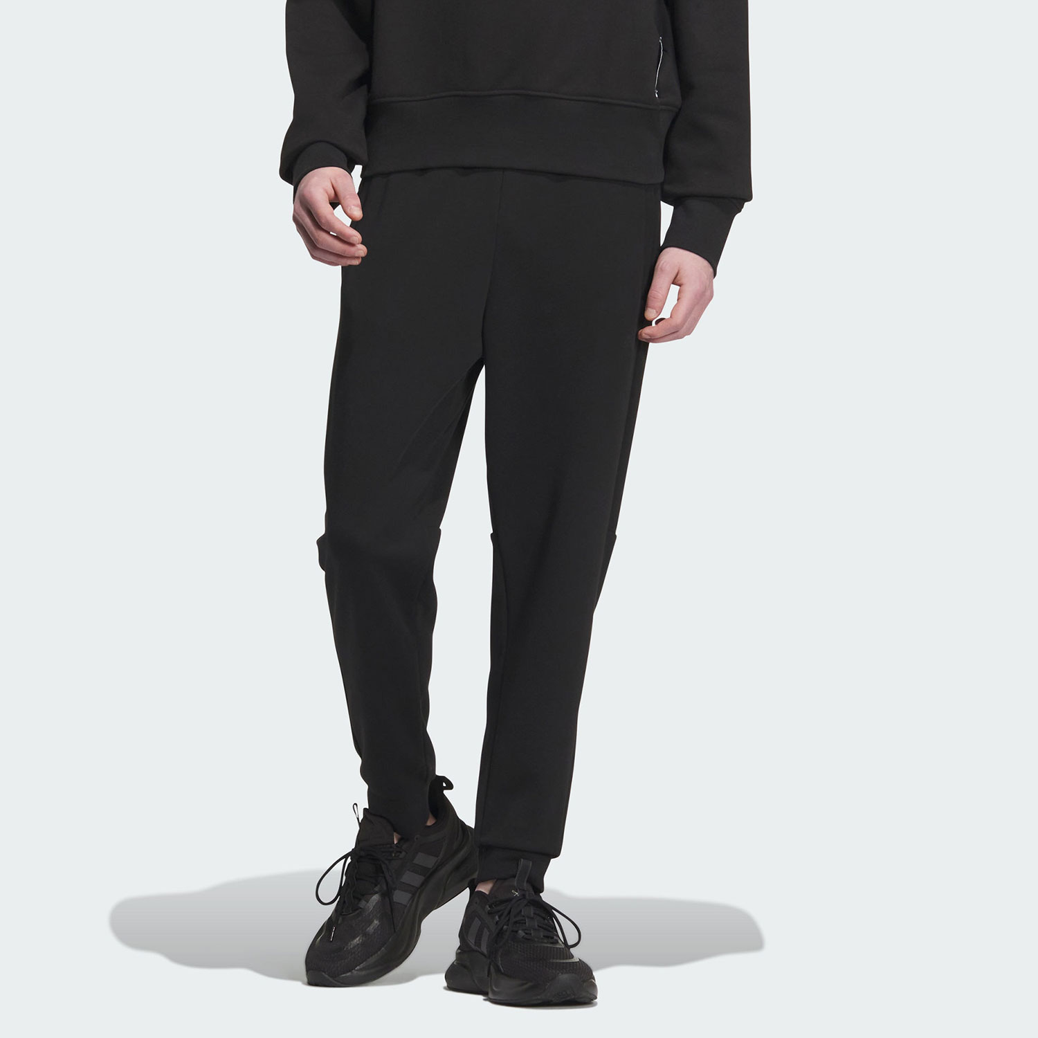 【大雨专属】Adidas/阿迪达斯正品运动男子针织松紧束脚长裤IQ1381