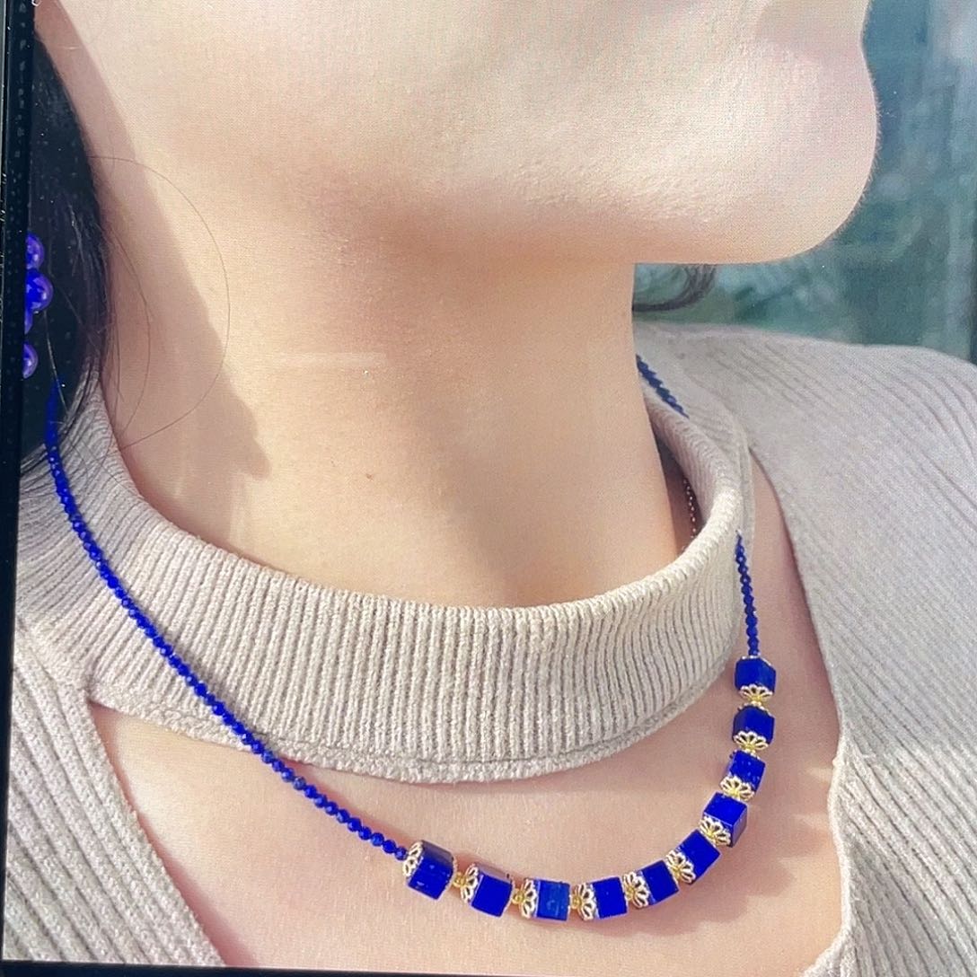 青金石项链未镶嵌