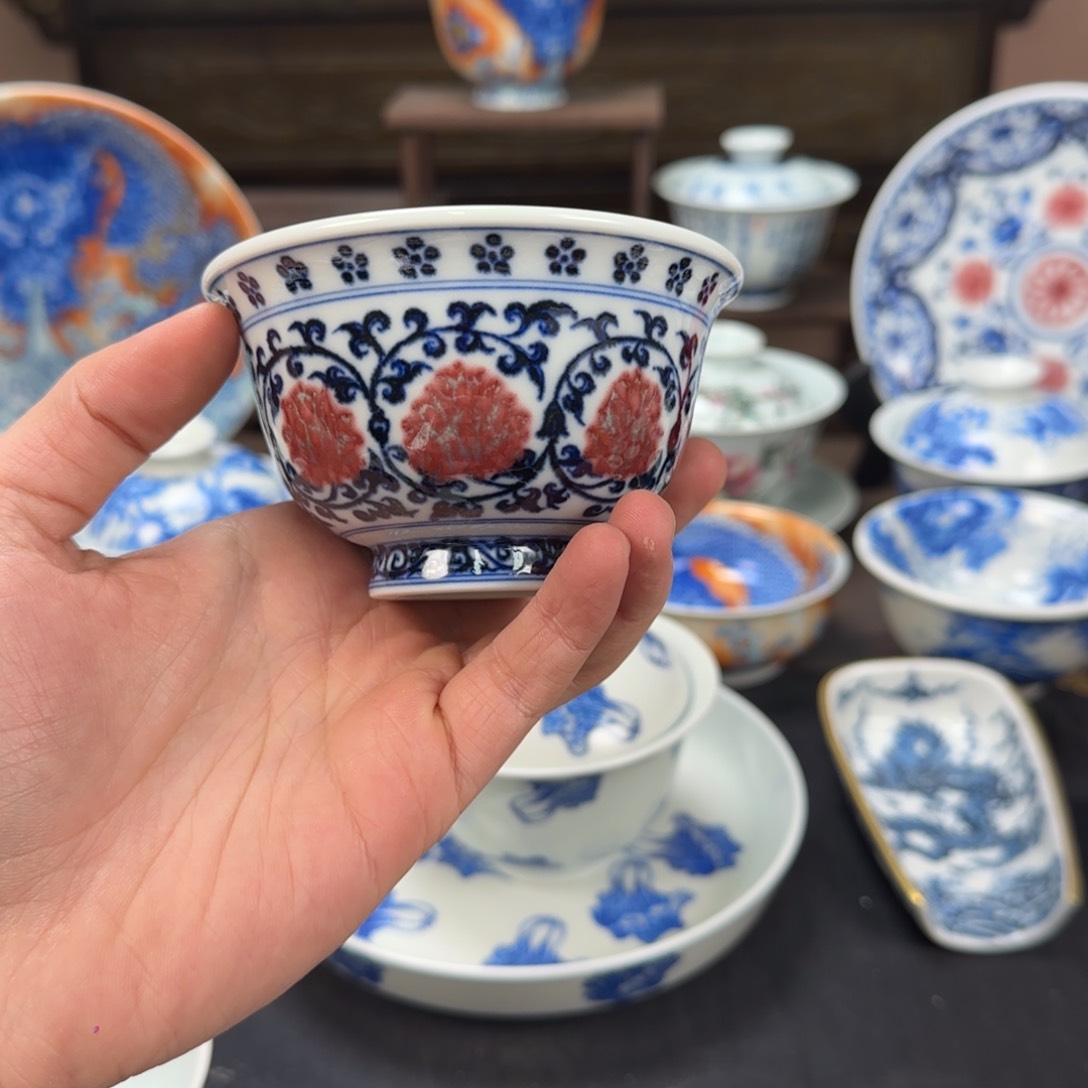 杯清**言景德镇手工手绘陶瓷