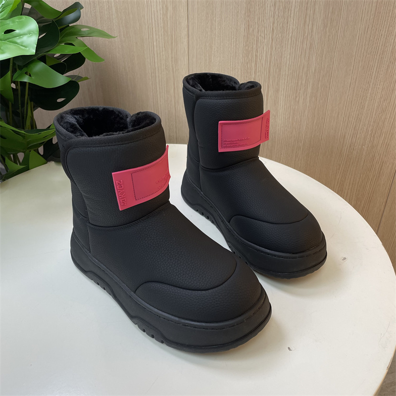 雪地靴厚底时尚雪地靴保暖宝宝休闲时尚防水高帮棉鞋靴子棉靴
