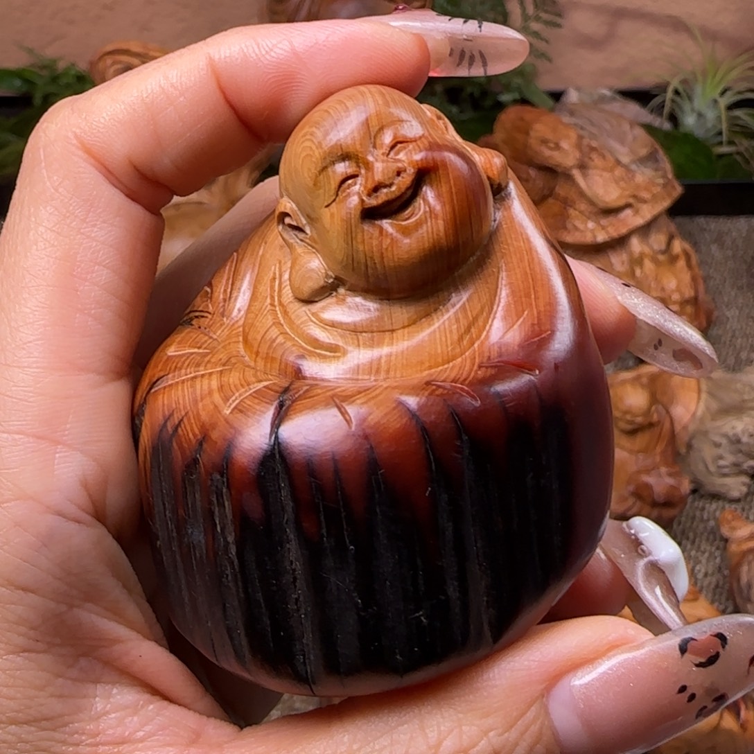 星***彩崖柏太行崖柏手把件65