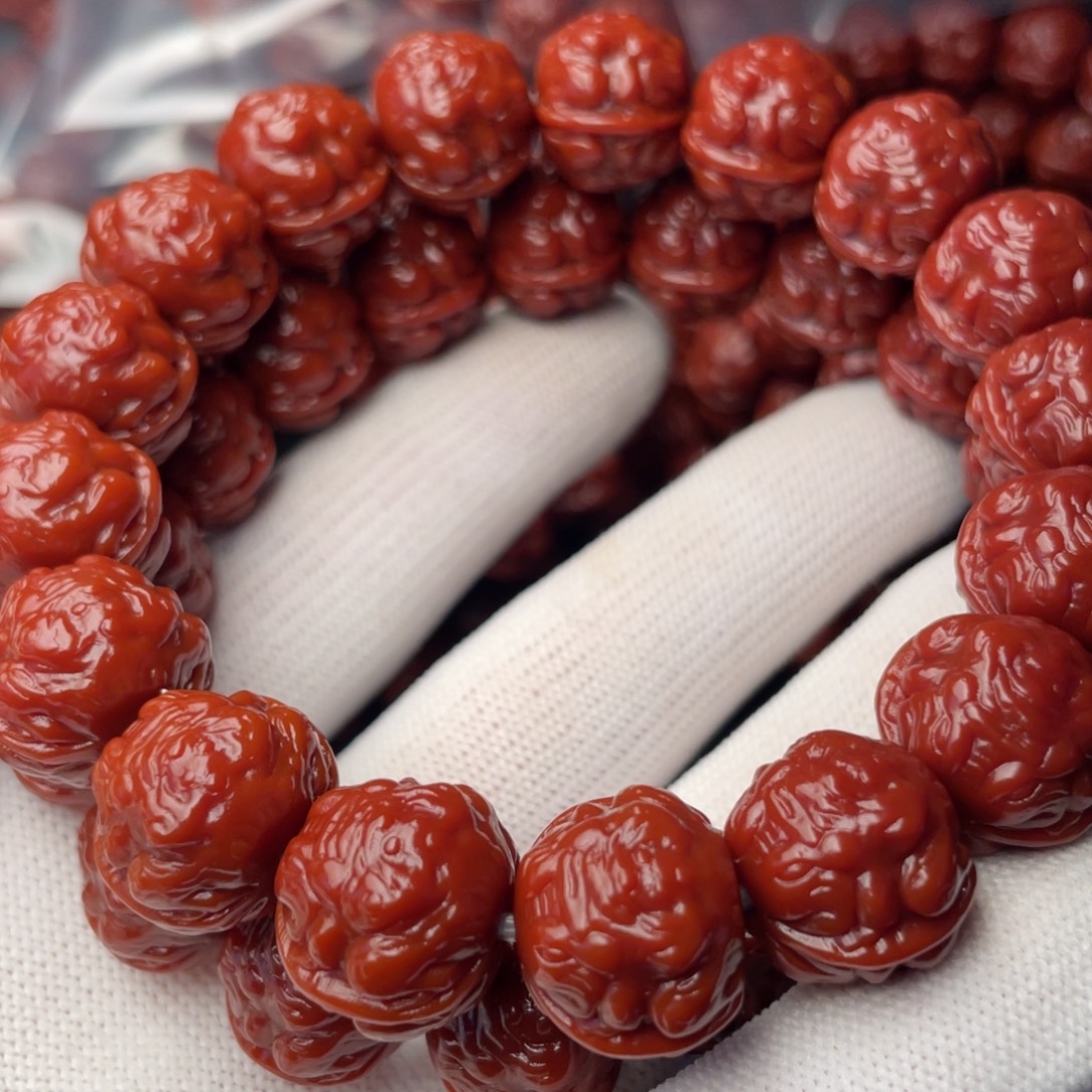 梦***望猴头核桃手串蟾王