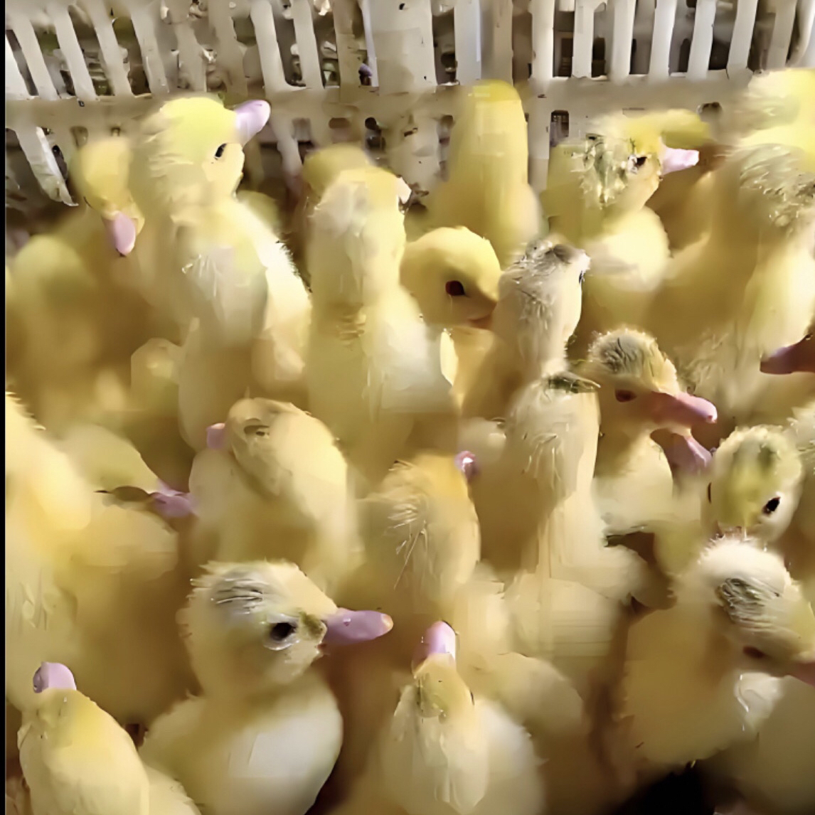 宠物鸭小黄鸭幼苗宠物红脸红鼻鸭顺丰包邮