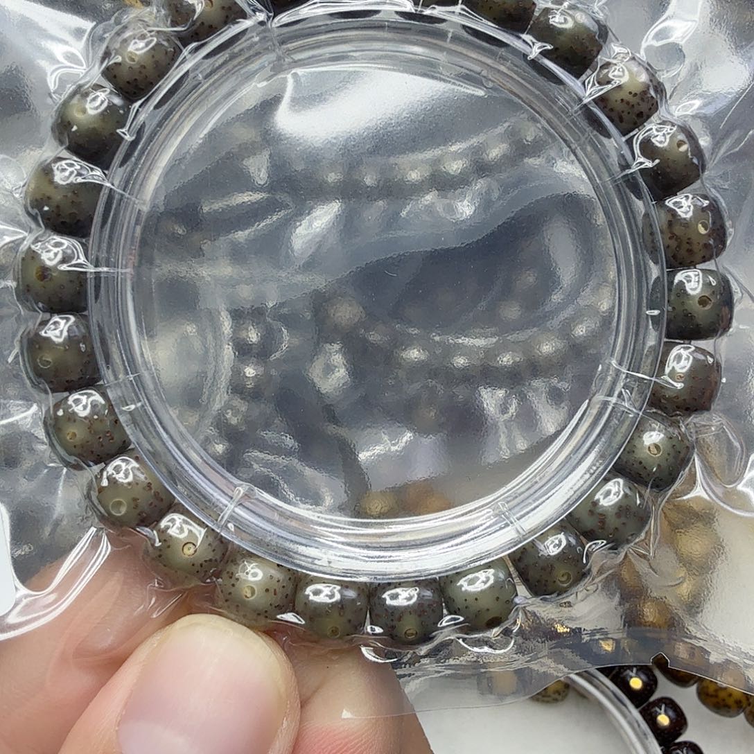 星月菩提手串9绿星月菩提单圈0.9