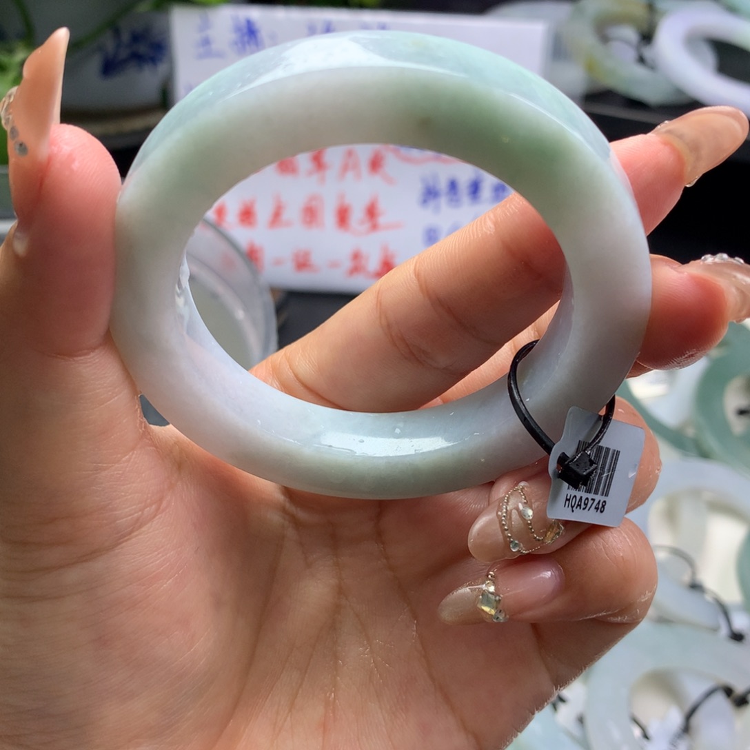 定制翡翠叮当镯未镶嵌51/58 宽9+ 
