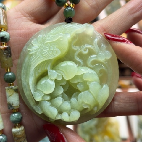 岫玉挂件未镶嵌挂件