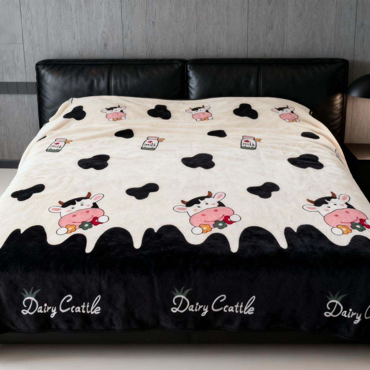 可爱奶牛图案被套