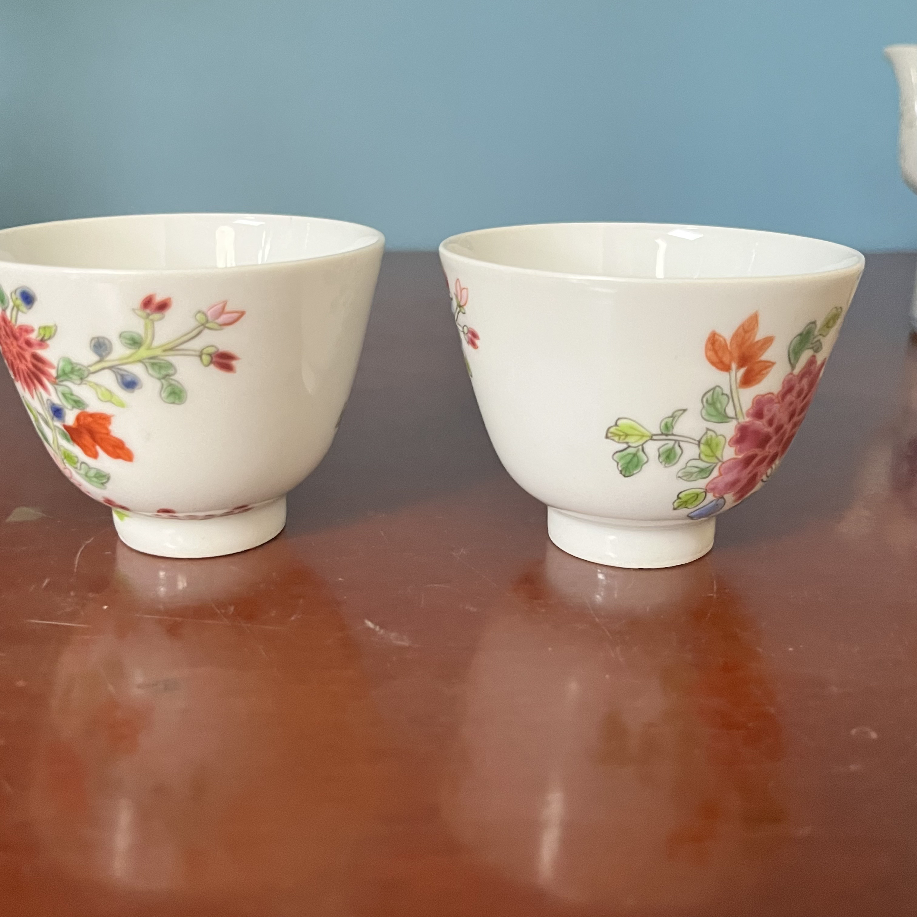 7188 花开富贵主人杯一对