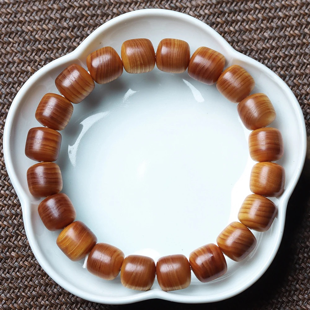 A37太行崖柏桶珠单圈10mm