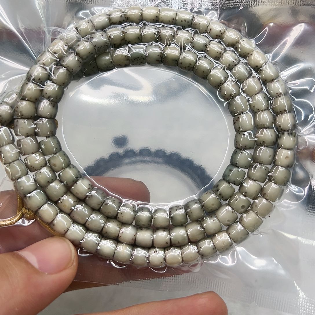 星月菩提手串41殿堂糯冰半臂河豚108-65