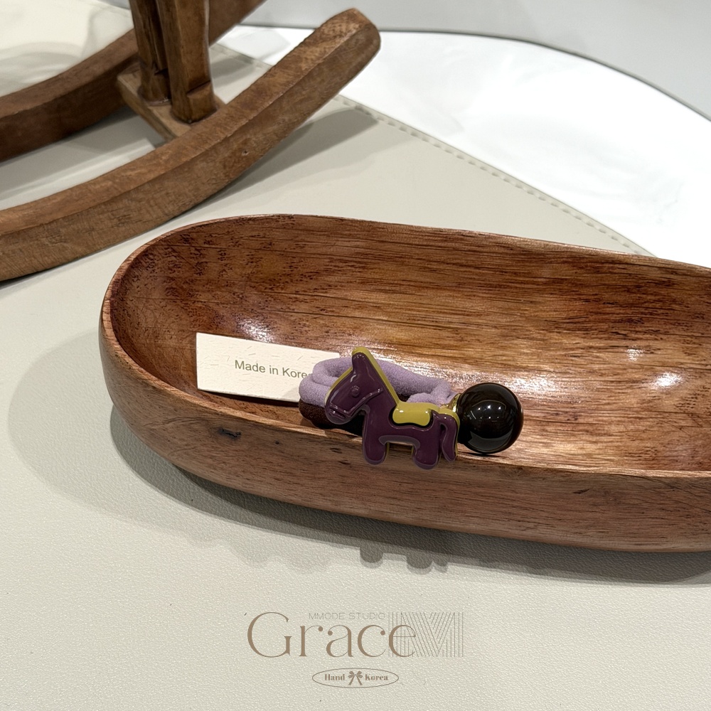 「香芋小马球」韩国25秋冬百搭发绳高马尾发圈肠圈