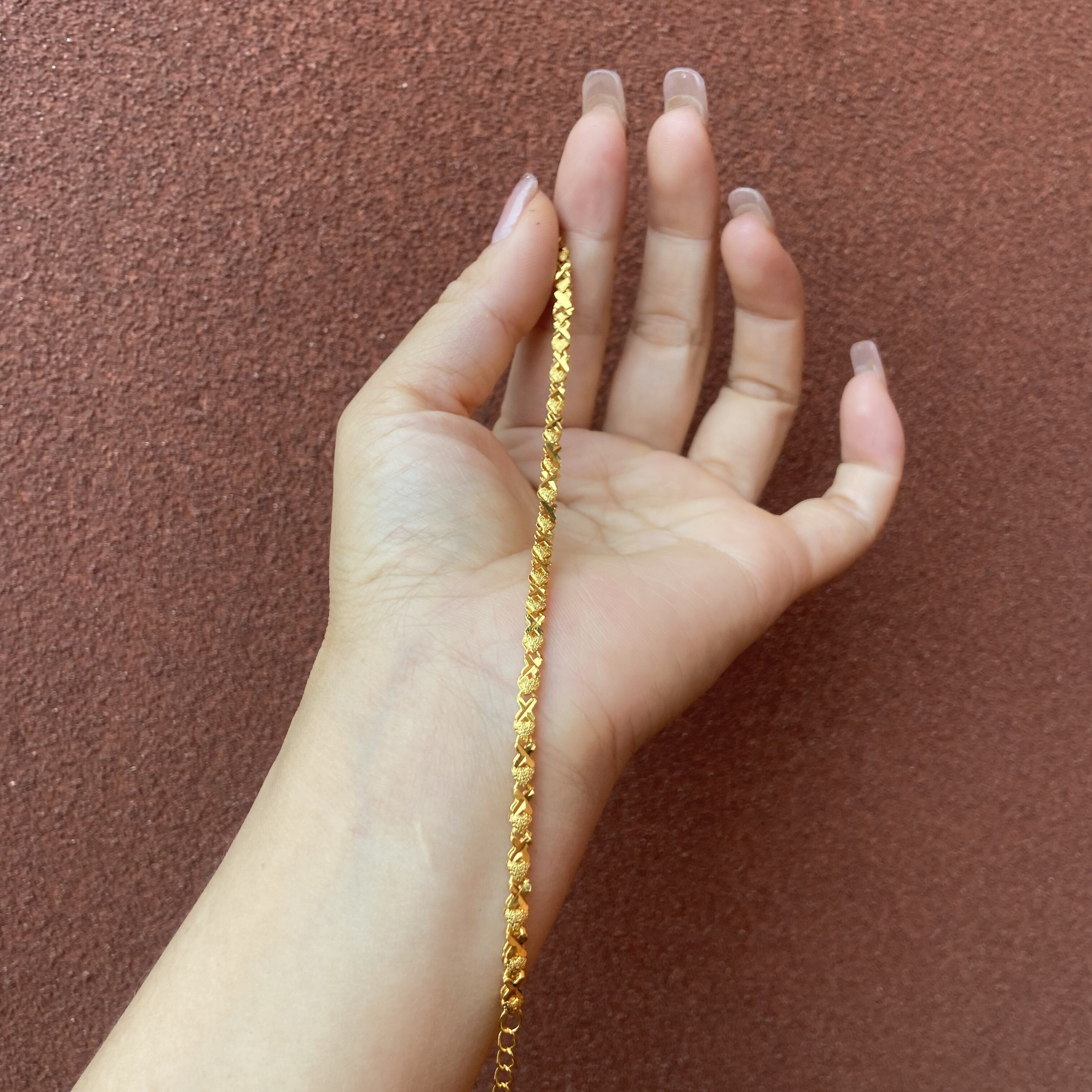 足银合成锆石手链 384-精工小鱼手链