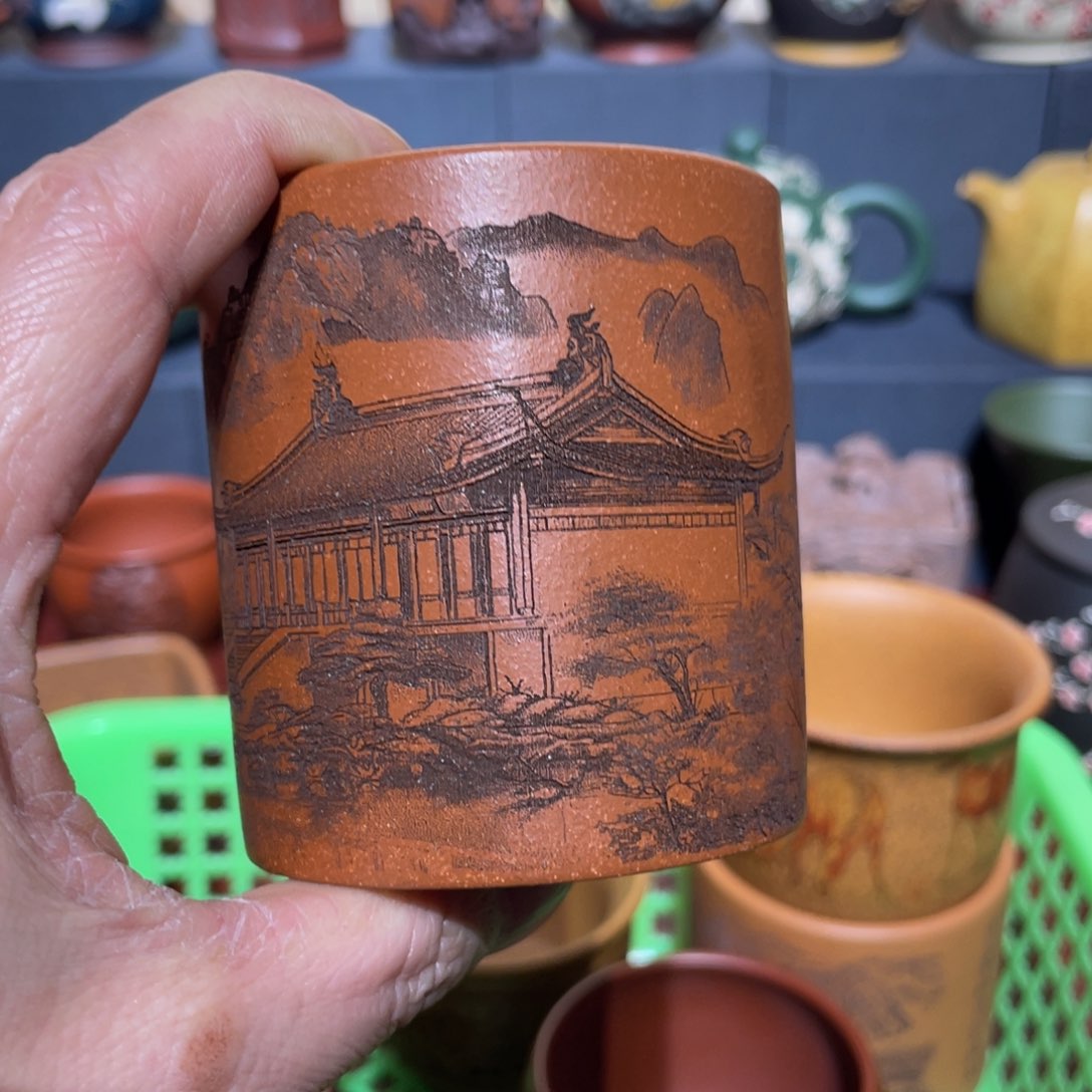 原矿紫砂手工主人杯