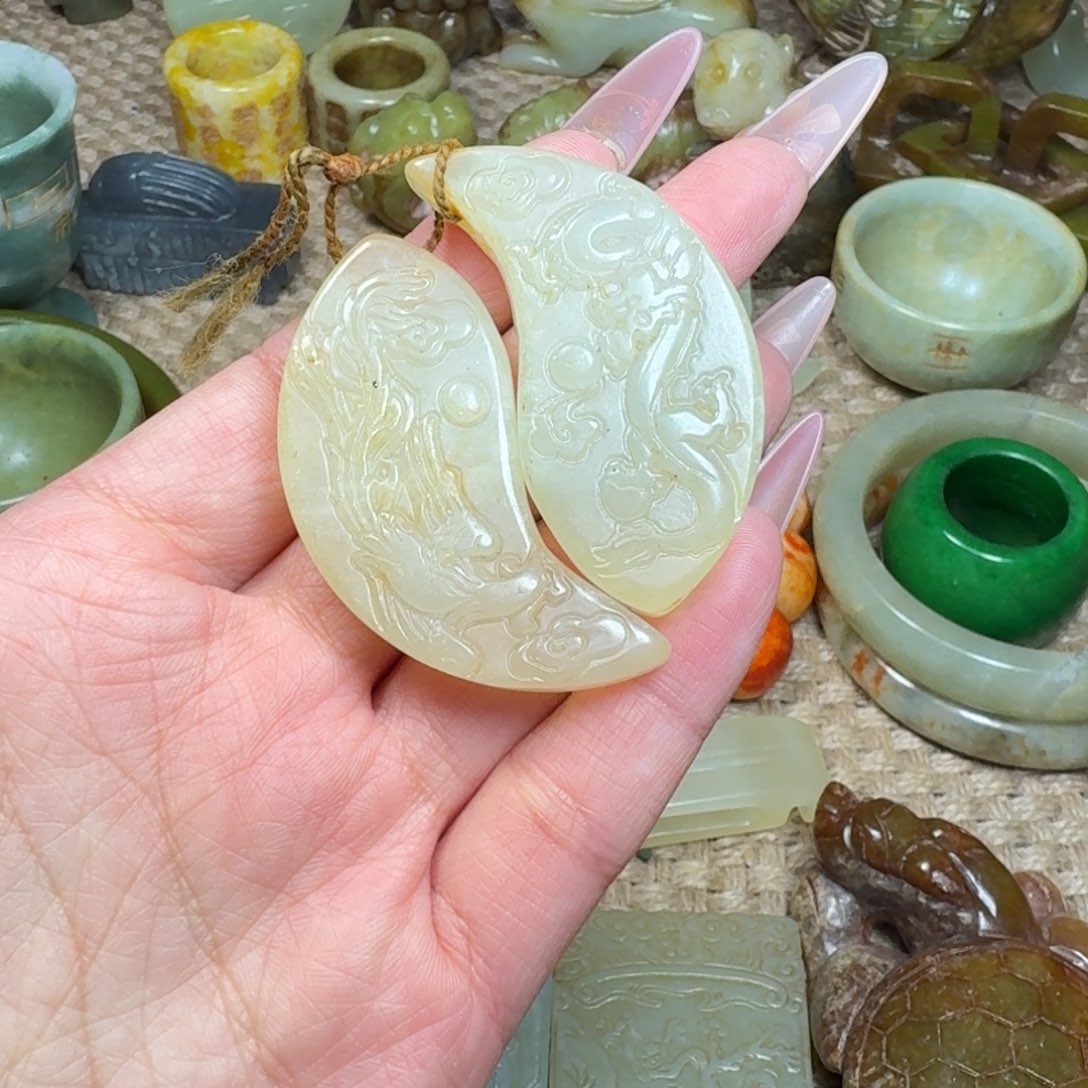 白玉菩提吊坠挂件