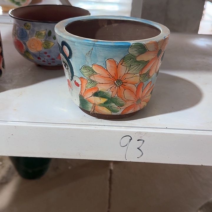 紫砂花盆景德镇陶瓷