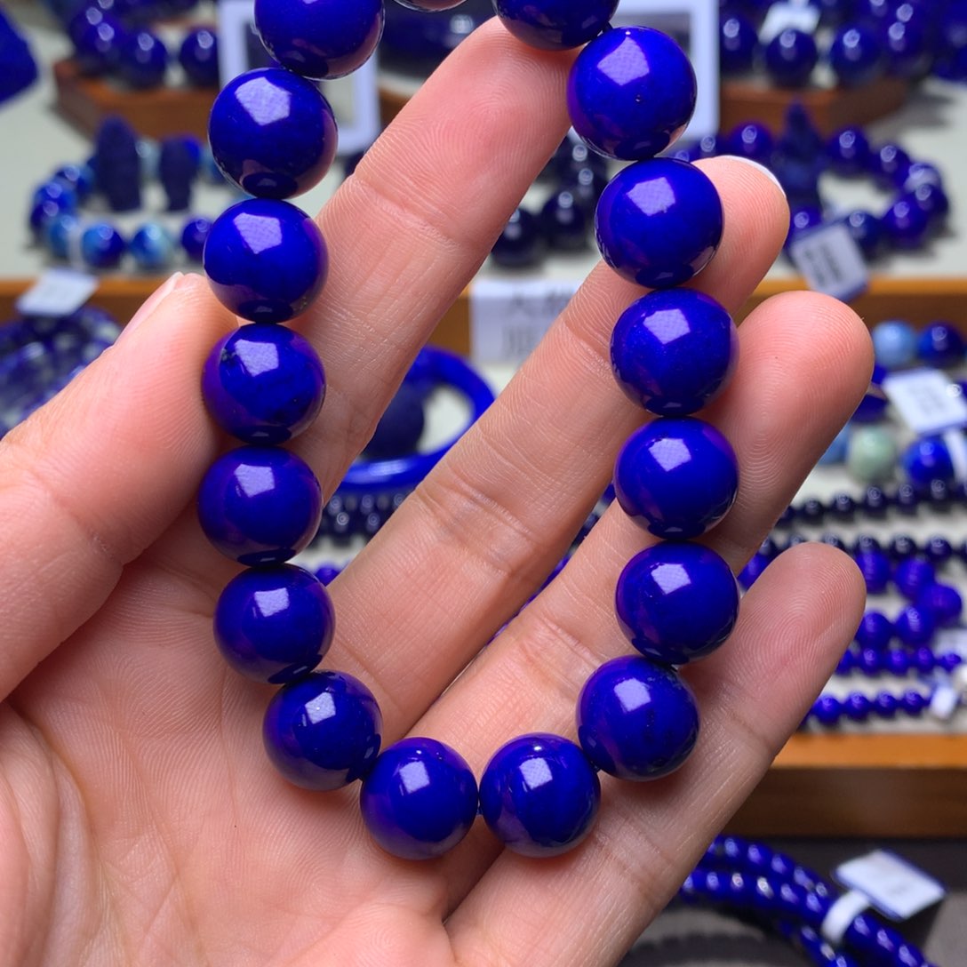 青金石手串未镶嵌12mm4591