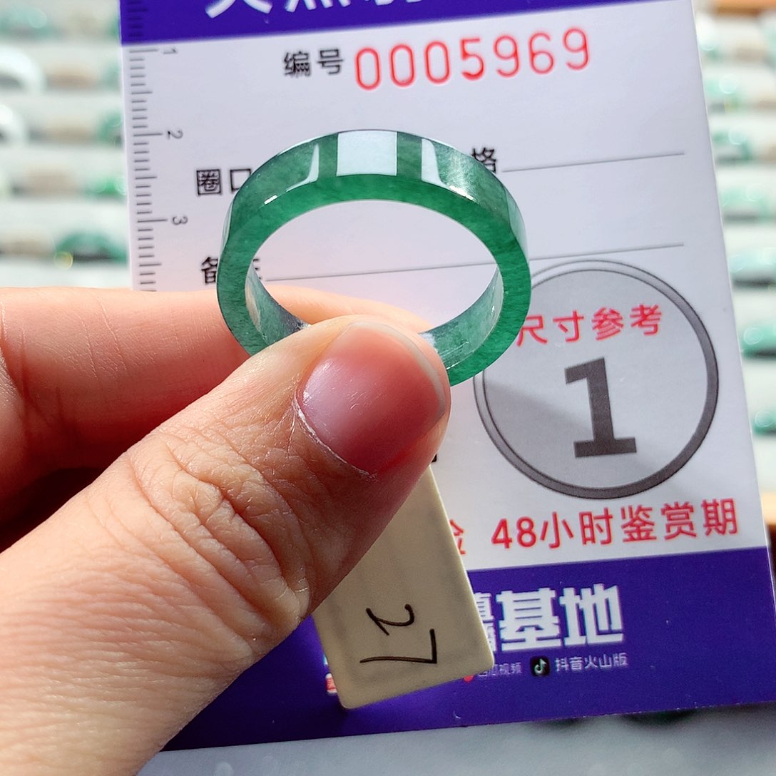 翡翠戒指未镶嵌27号