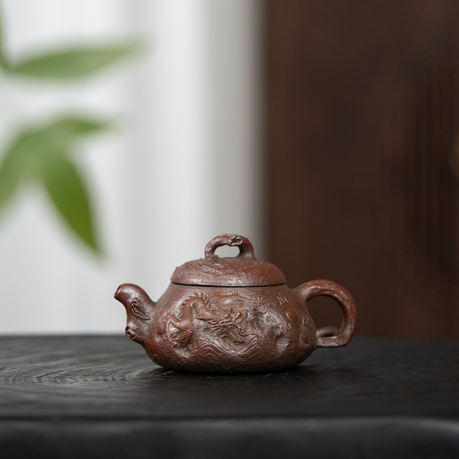 【利贞丨龙供春12】原矿柴烧 潘伯民全手工制 约170cc 紫砂壶茶具