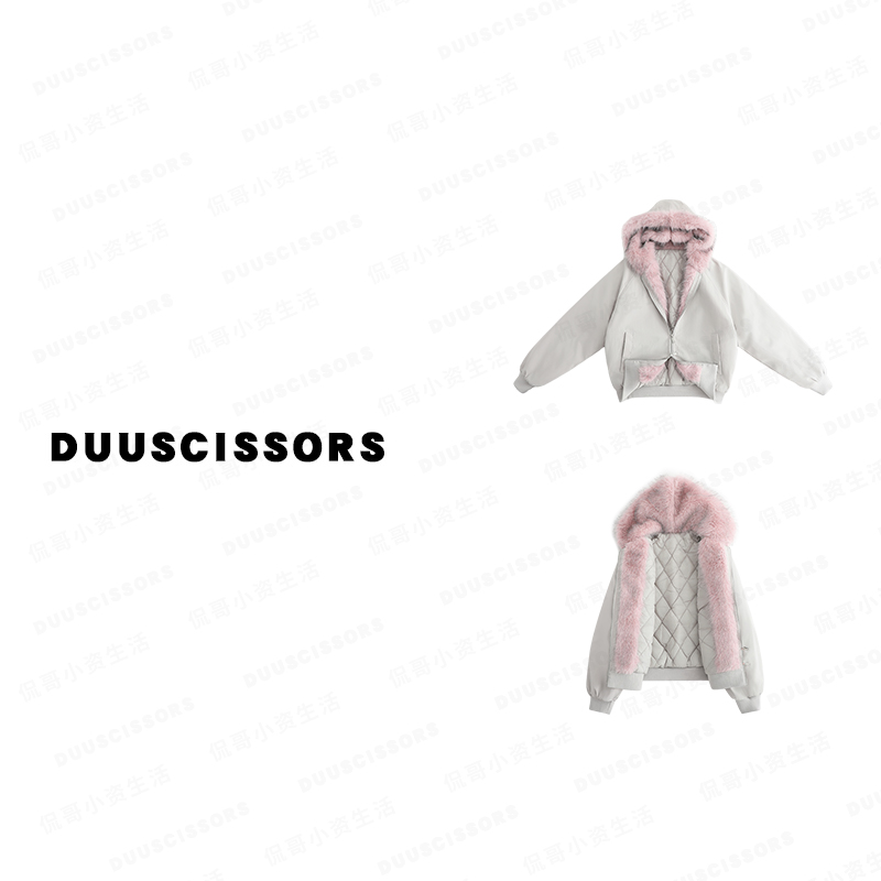 【定制版座山雕】DUU-毛领棉衣 菱格锁棉 防风防水连帽冬季加厚外套