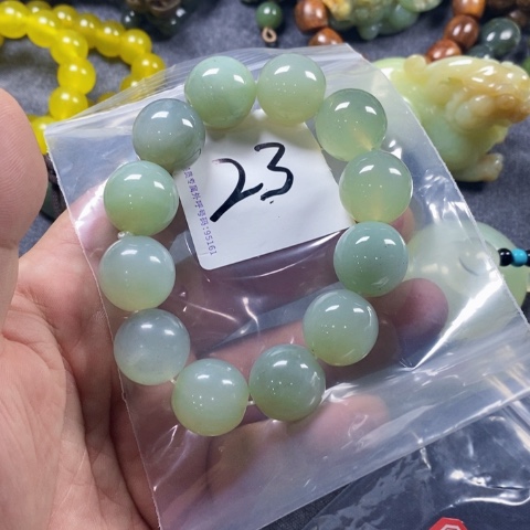 未镶嵌蛇纹石玉手链