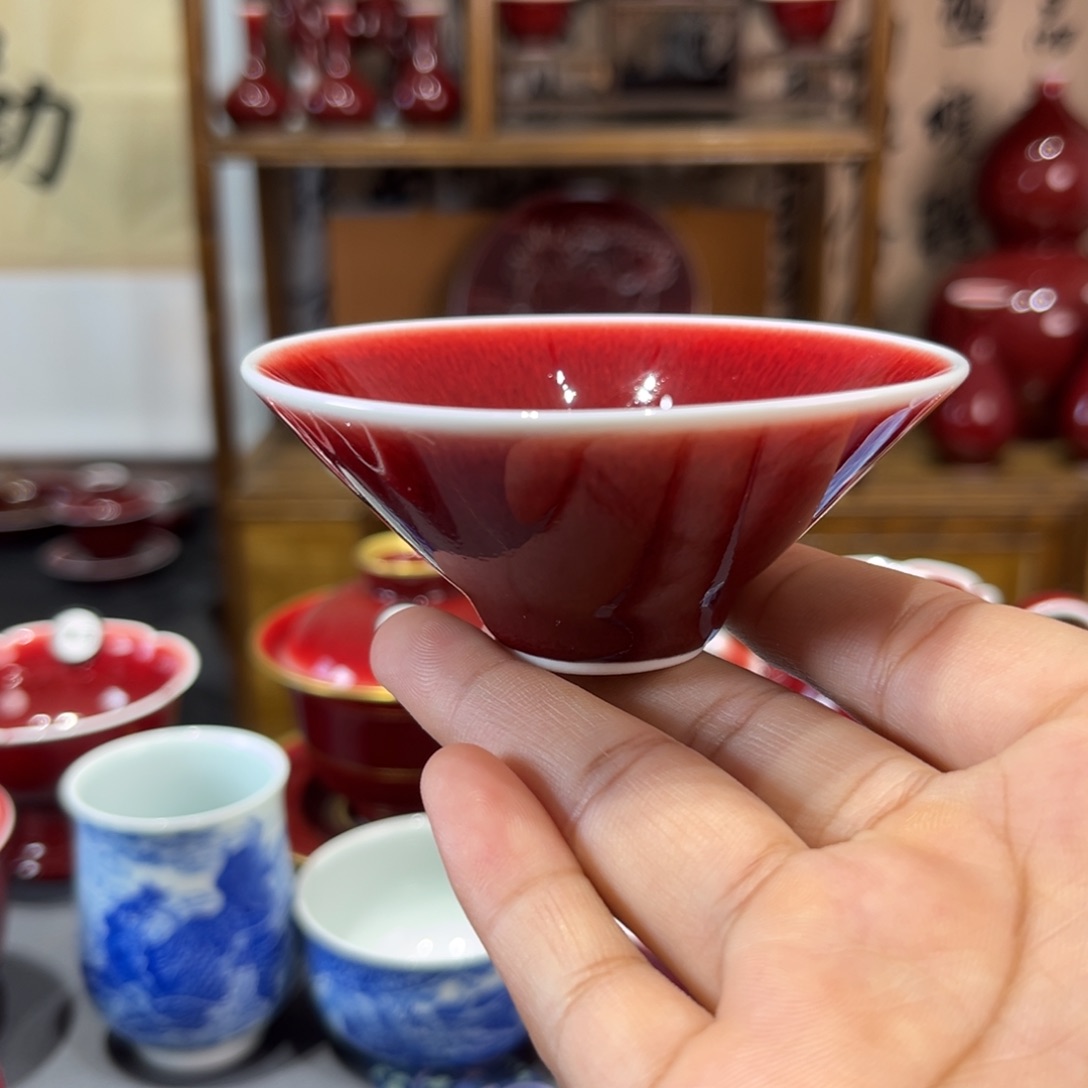 景德镇陶瓷浅行斗笠杯福利