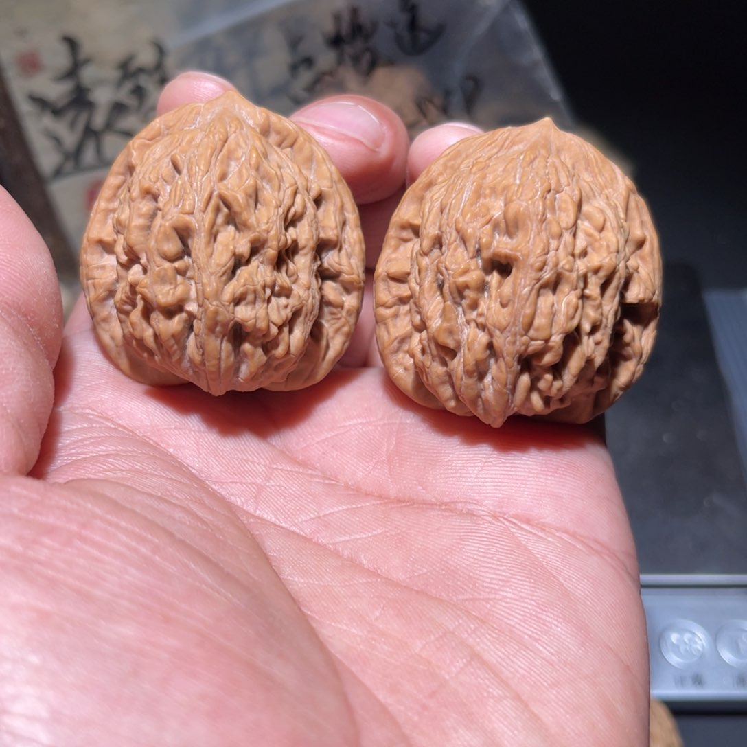 文玩核桃把件40虎头