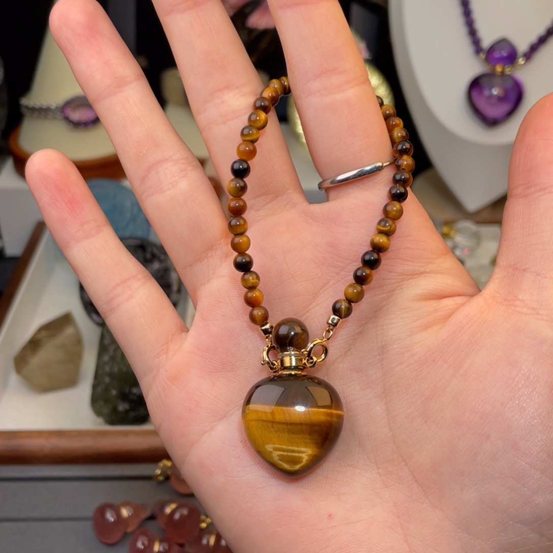 水晶颈饰未镶嵌天然水晶吊坠613