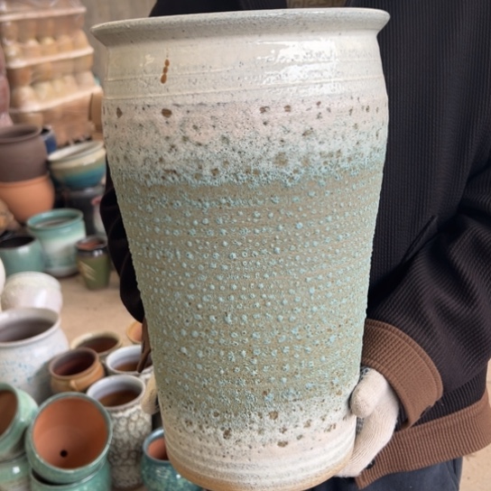 紫砂花盆高38口24————
