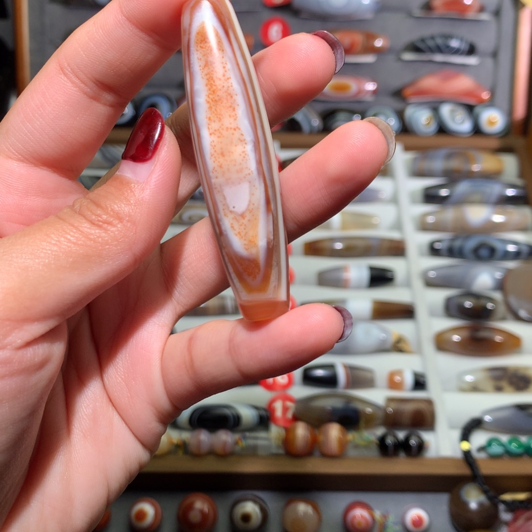 玛瑙/玉髓颈饰未镶嵌豆*萁