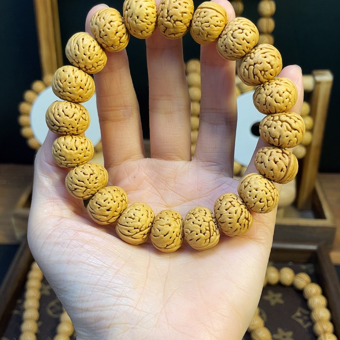 纽扣桃核，桃核手串