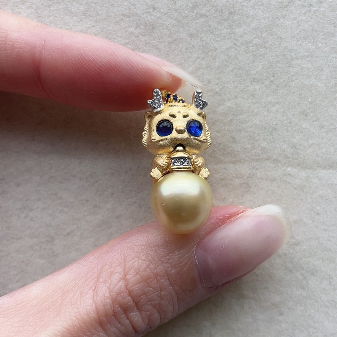 海水珍珠吊坠112银S925镶嵌