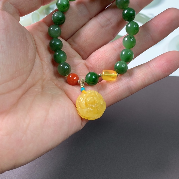 和田玉未镶嵌手链