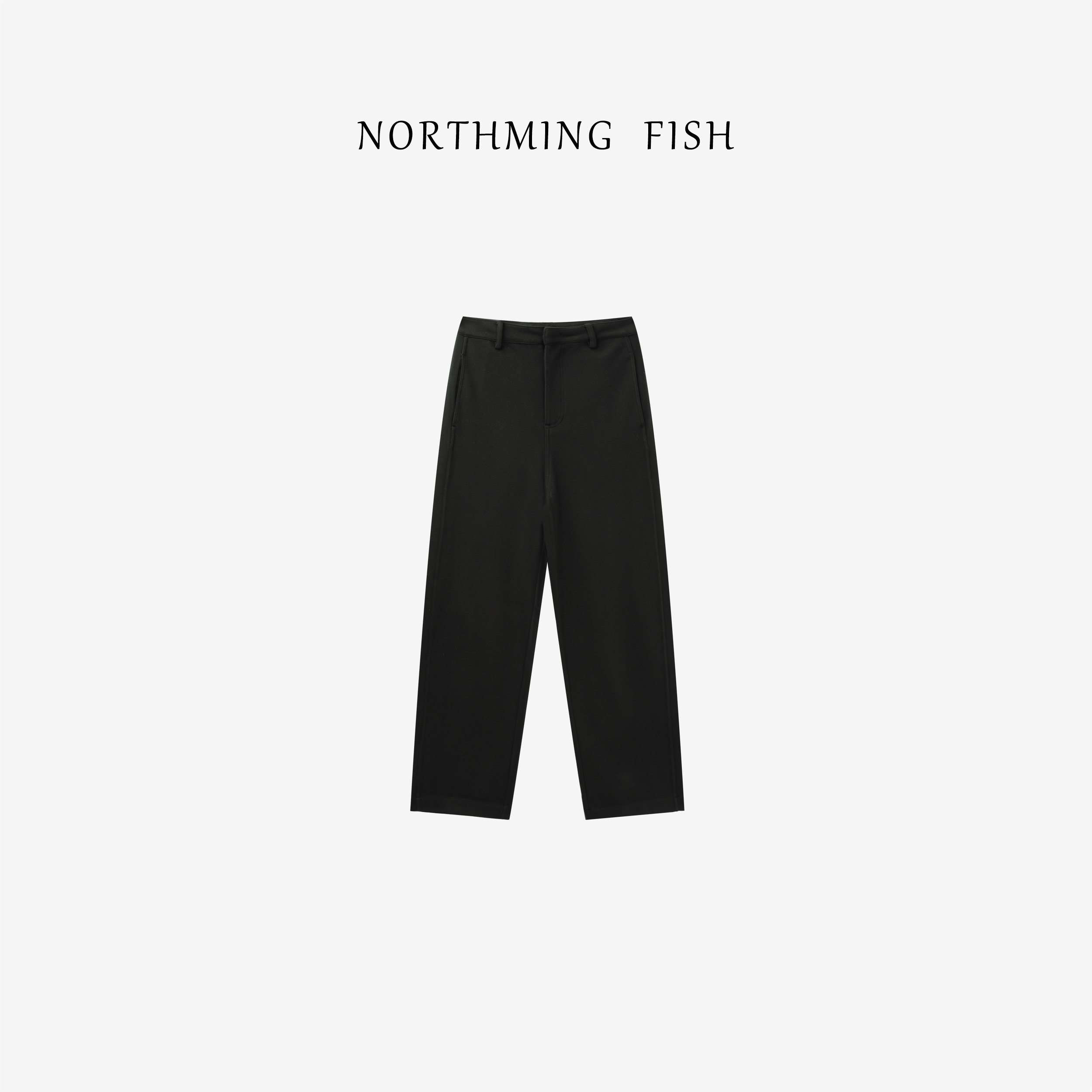 NorthMing fish「OK裤」简约利落 随性耐穿保暖毛呢裤 