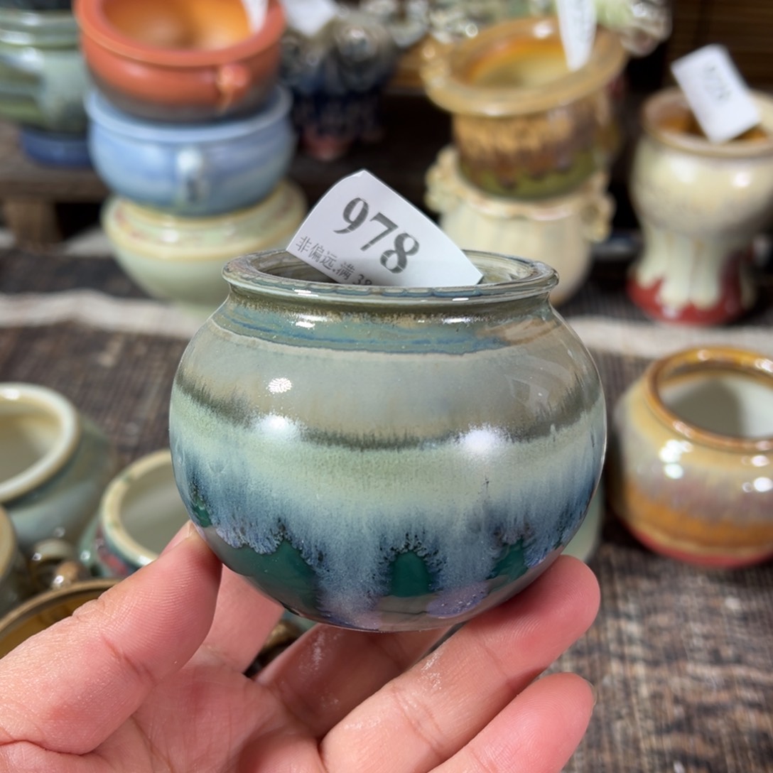 红陶景德镇手工花盆