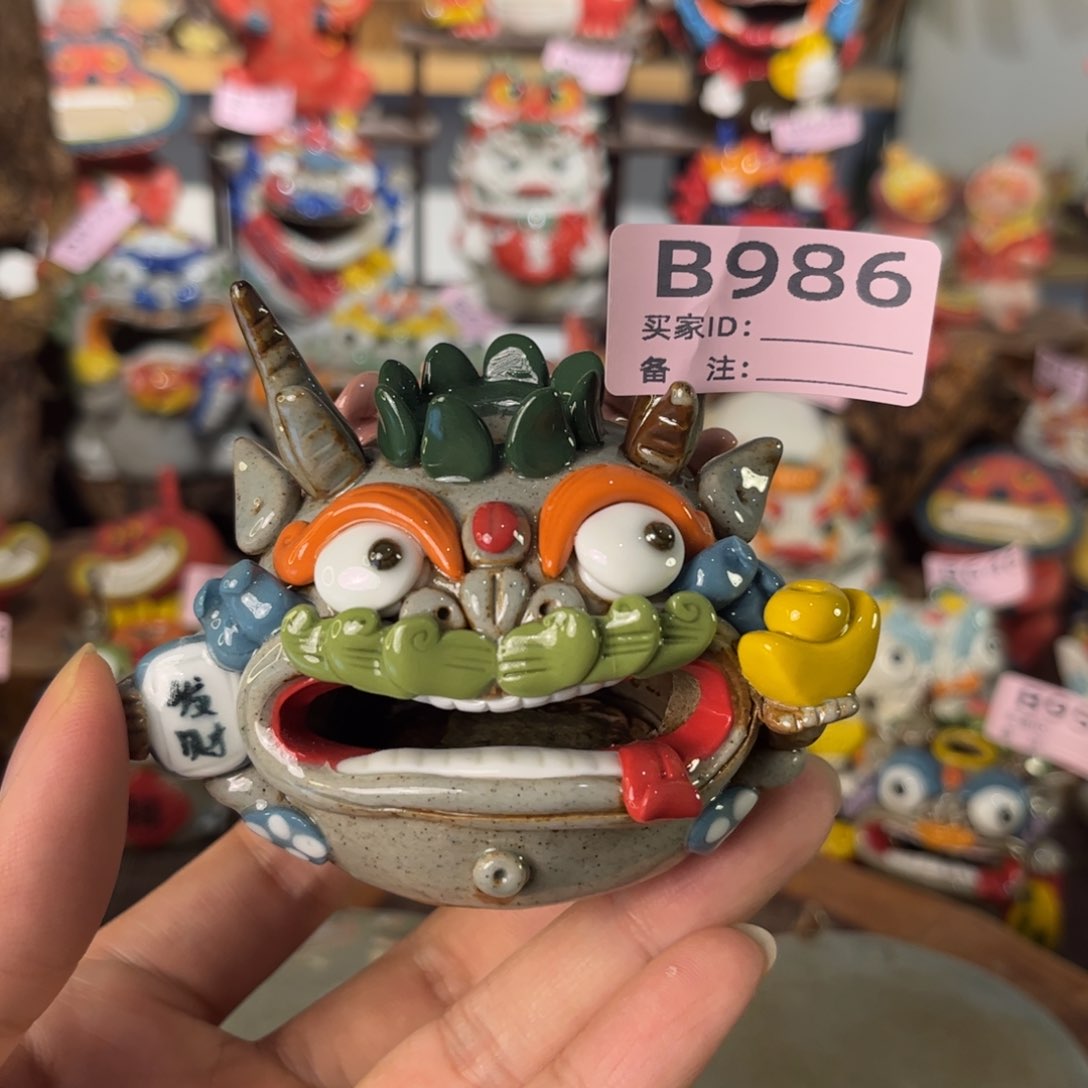 泥塑纯手工茶宠摆件