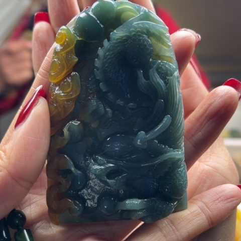 岫玉挂件未镶嵌挂件