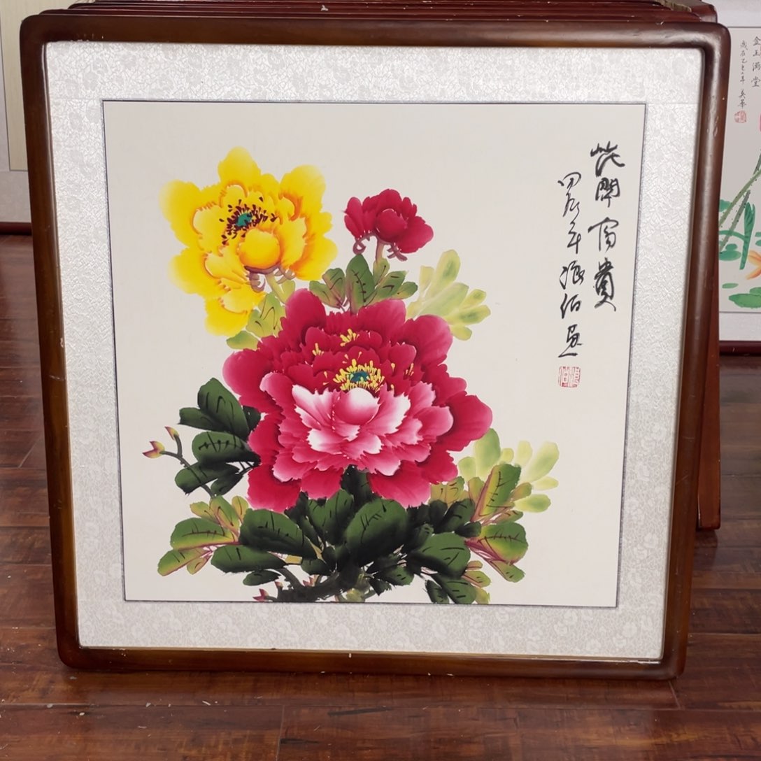 国画带框尺寸63*63厘米