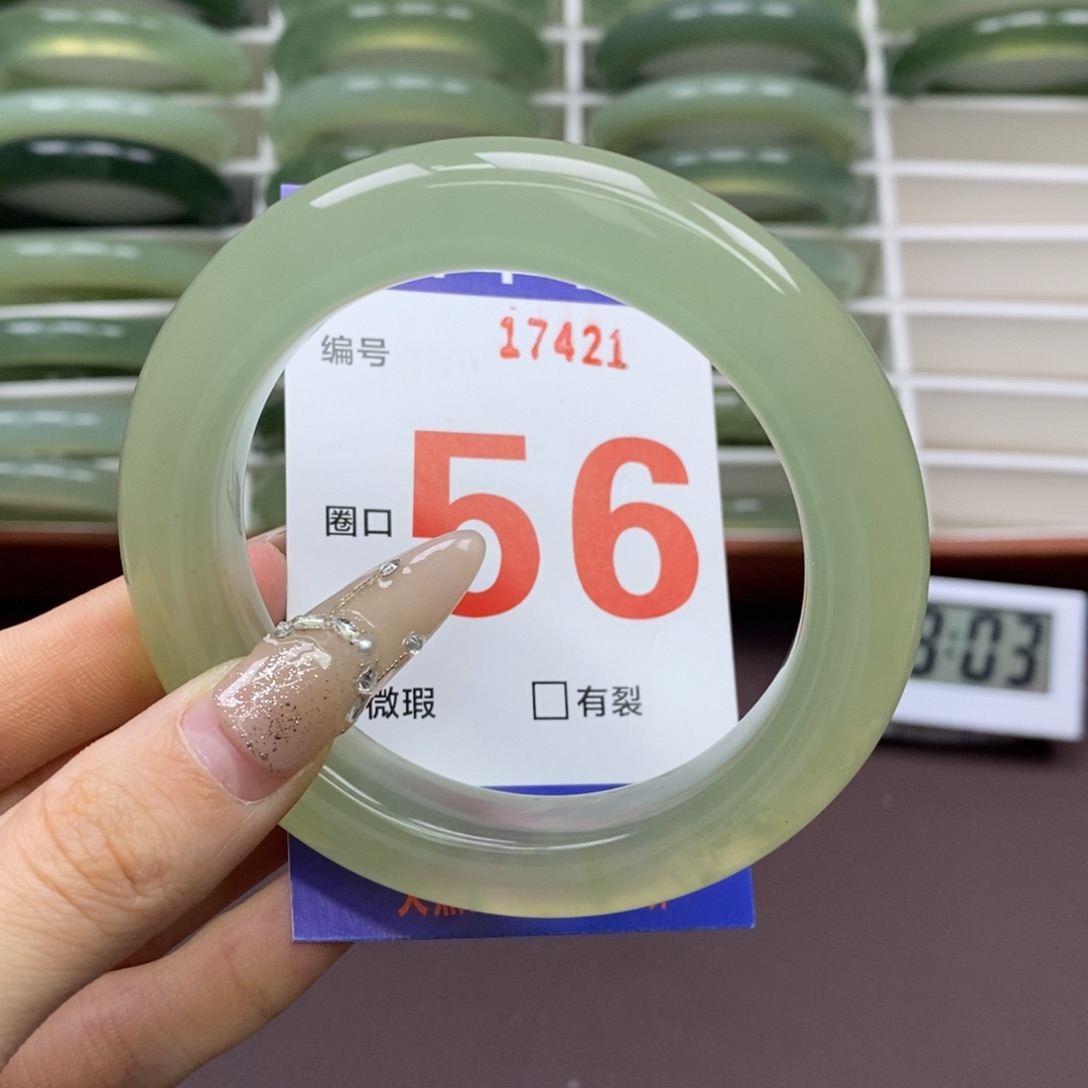 未镶嵌蛇纹石玉手镯