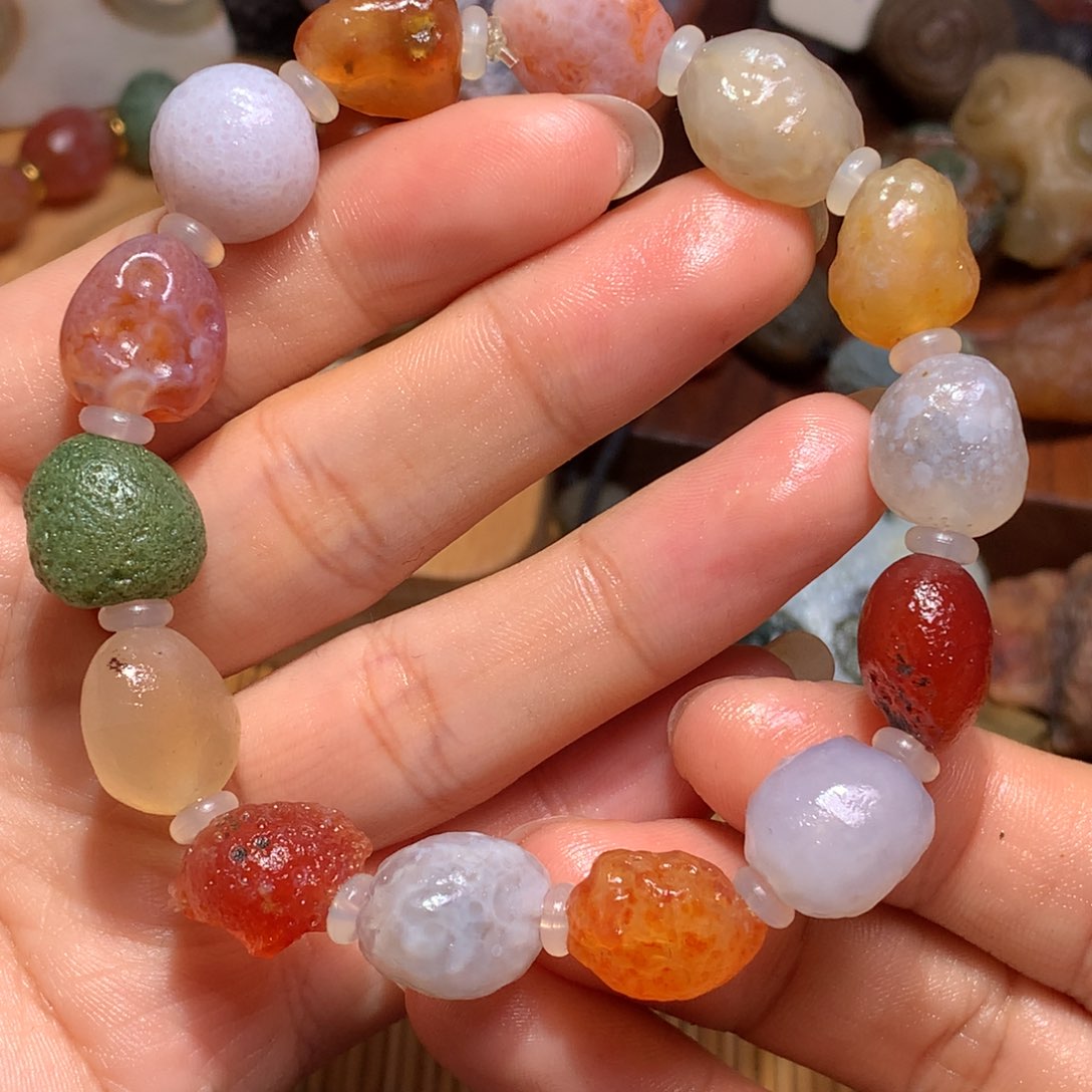 未镶嵌玛瑙/玉髓珠宝半成品