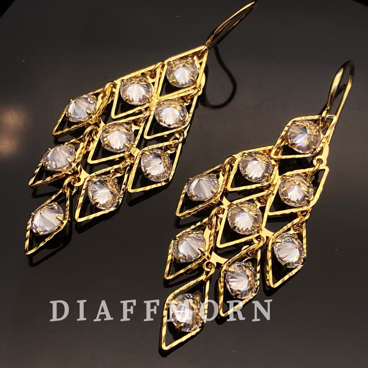 铜合金耳饰 Y·M〖灵动〗轻奢精致时尚百搭款耳环