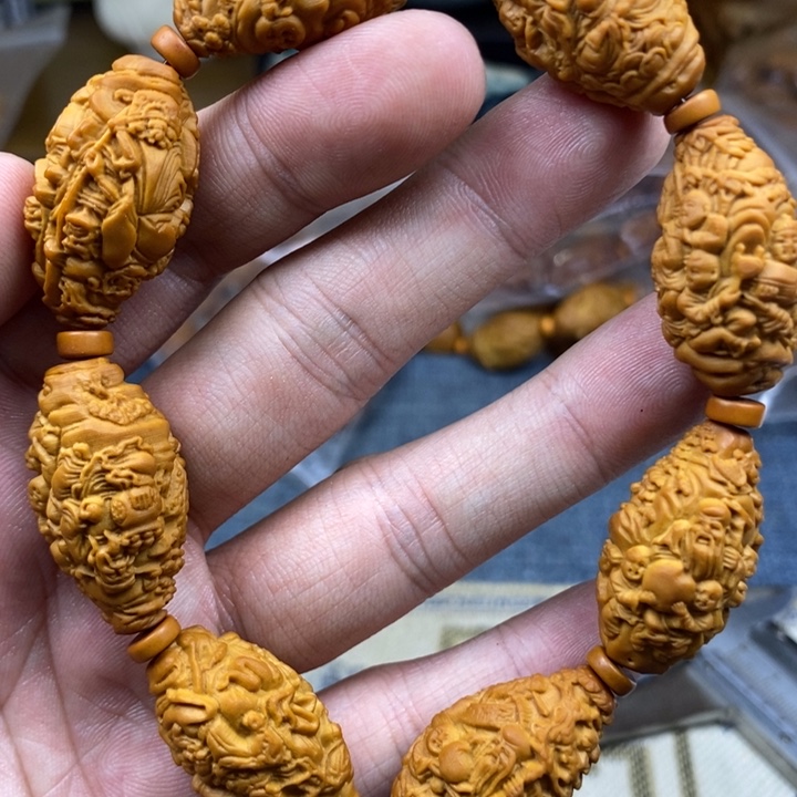 橄榄核手串/手链橄榄核雕工艺手串