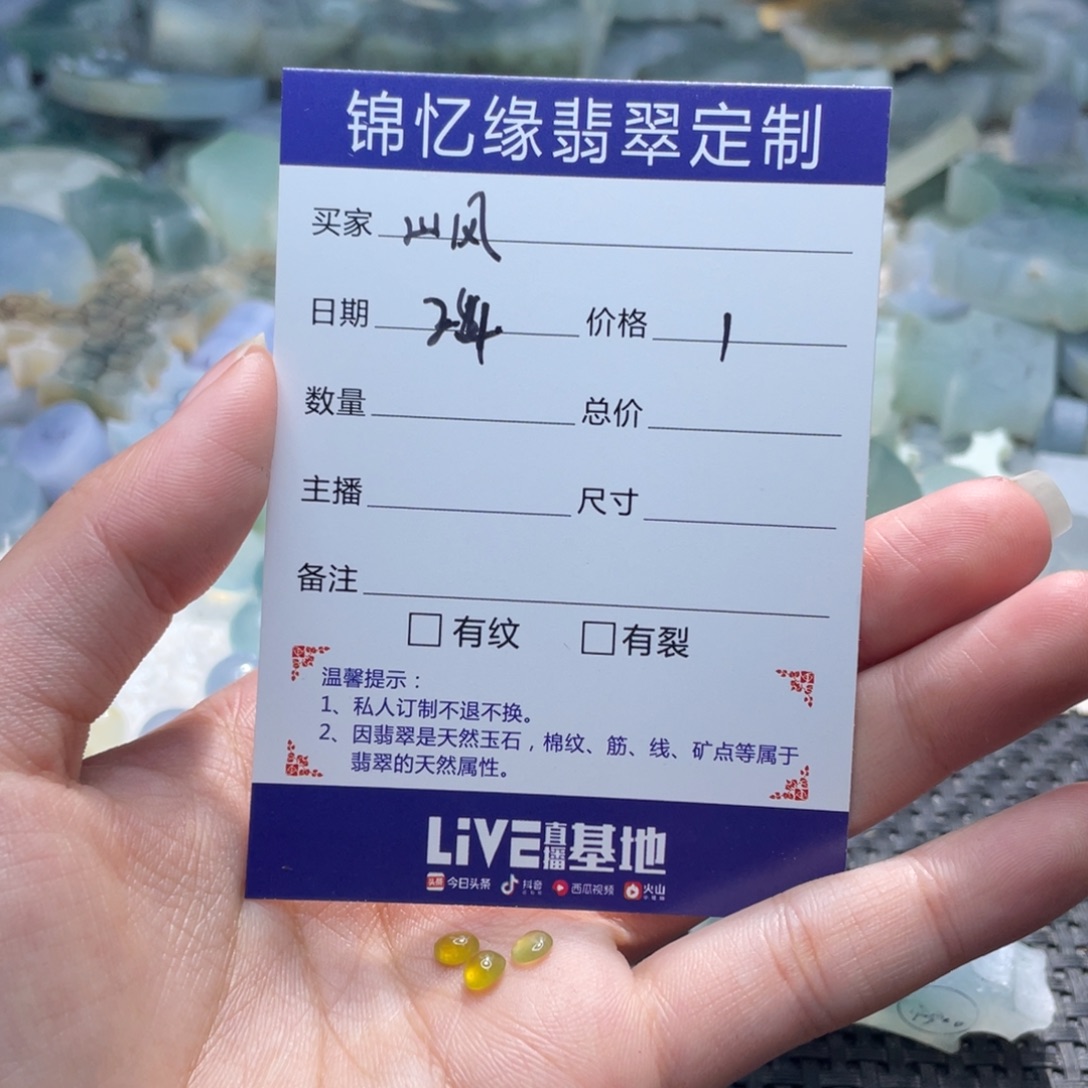 山***岚翡翠未镶嵌颈饰翡翠