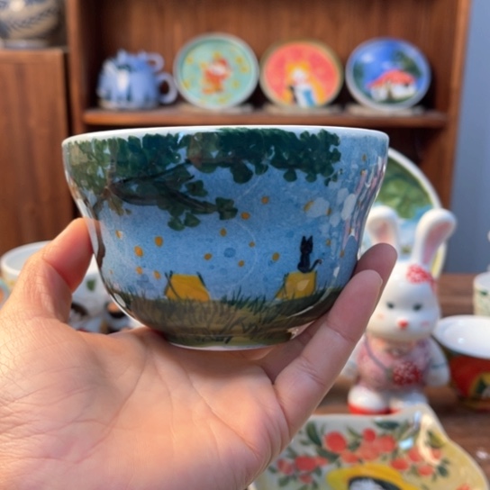 瓦当景德镇釉下手绘陶瓷