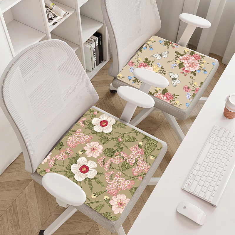 【两个装】夏季舒缓透气冰丝坐垫座椅垫凉垫办公室久坐透气凉席垫子