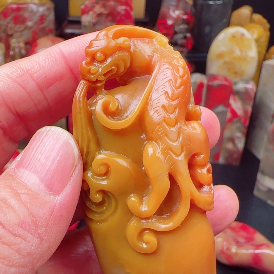 田黄石田黄石印章