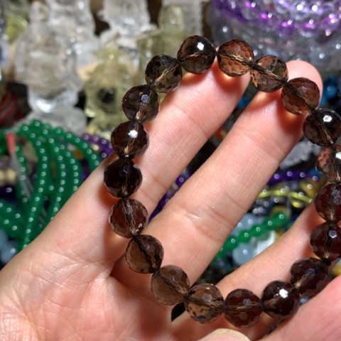 手串未镶嵌水晶10mm刻面手串