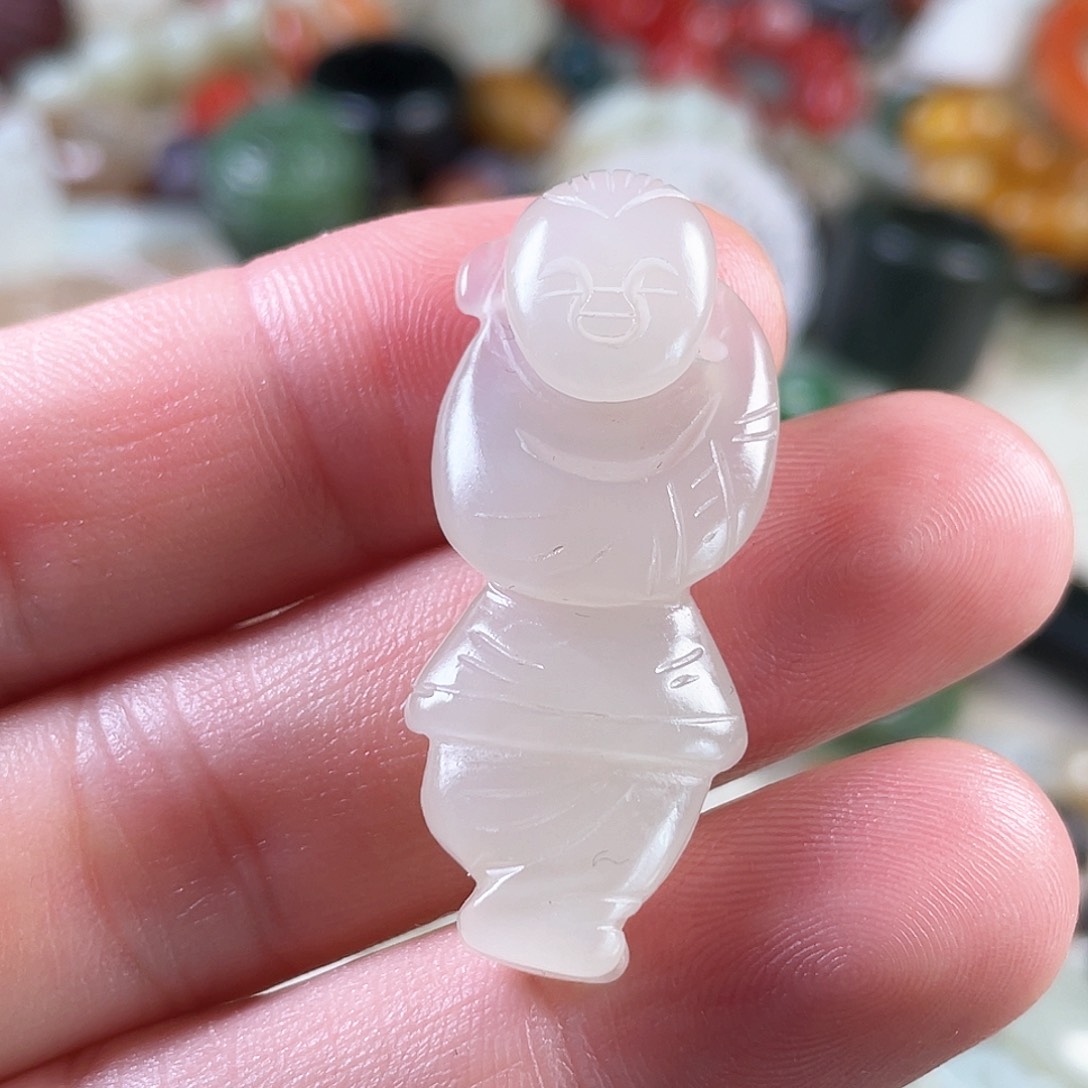 和田玉（糖玉）颈饰未镶嵌