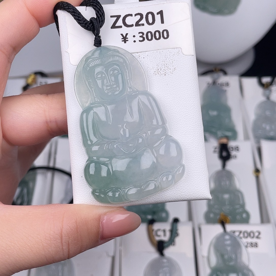 翡翠未镶嵌颈饰zc201