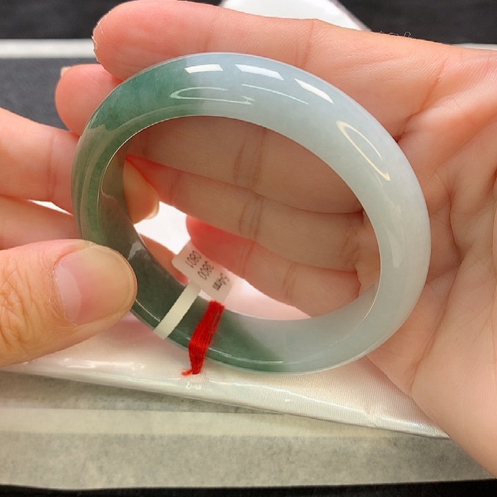 翡翠未镶嵌手镯轮胎54